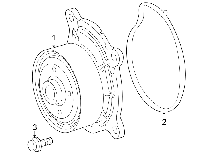 Diagram Water pump. for your 2012 Toyota Tacoma  Base Standard Cab Pickup Fleetside 