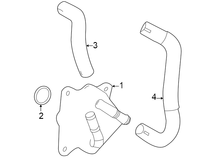 Diagram Oil cooler. for your 1995 Toyota Tacoma   