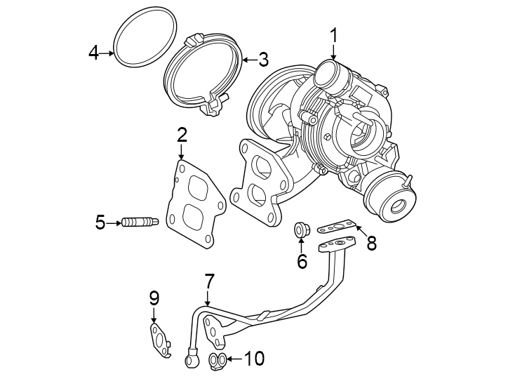 Diagram Engine / transaxle. Turbocharger & components. for your 2022 Toyota Sienna   