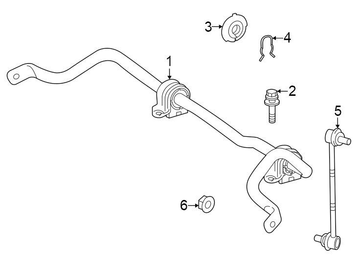 Diagram Front suspension. Stabilizer bar & components. for your 2018 Toyota Sequoia   