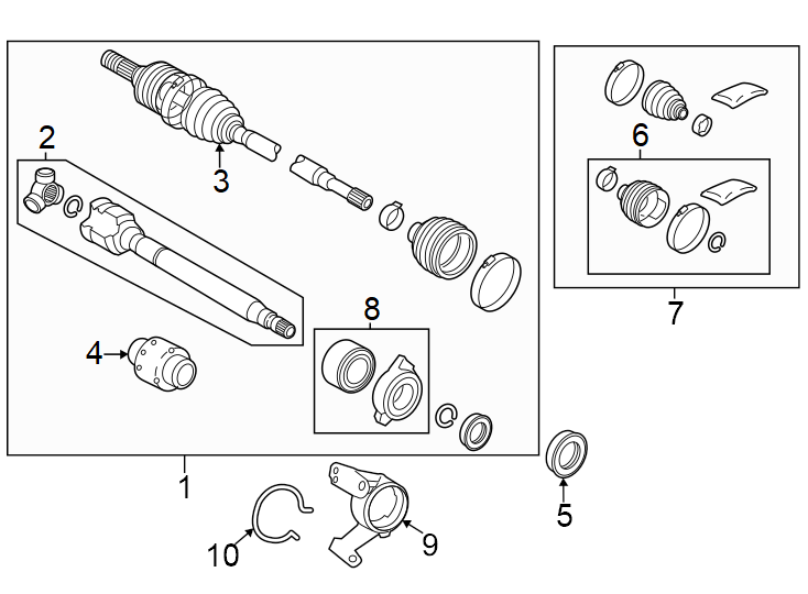 Diagram Front suspension. Drive axles. for your 1986 Toyota Corolla   