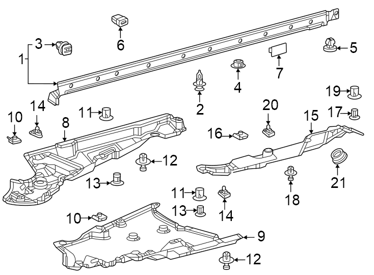 Diagram Pillars. Rocker & floor. Exterior trim. for your 2015 Toyota Camry  XLE SEDAN 