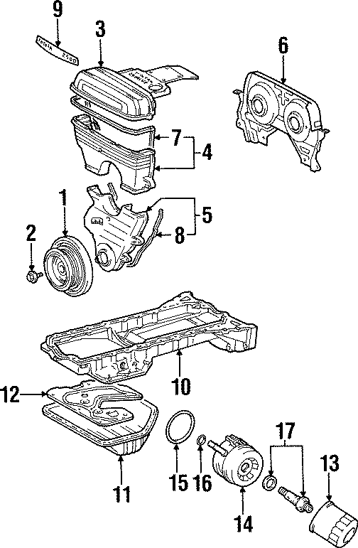 Diagram ENGINE PARTS. for your Toyota Supra  