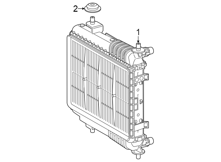 Diagram Radiator & components. for your 2012 Toyota Tundra  Platinum Crew Cab Pickup Fleetside 