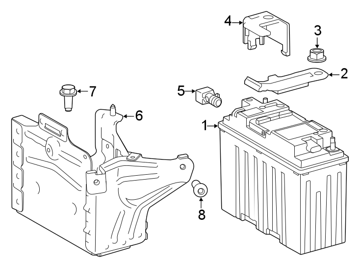 Diagram BATTERY. for your 2016 Toyota Camry  XSE Sedan 