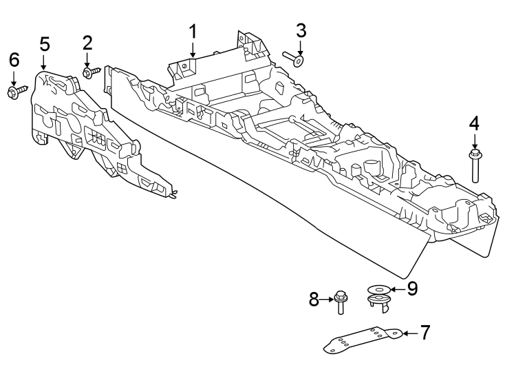 Diagram CENTER CONSOLE. for your 2008 Toyota Prius   