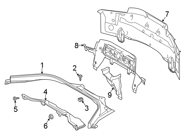 Toyota GR Supra Rear Body Panel (Rear). Outer - 58307WAA01 ...