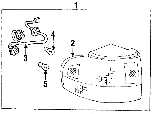 Diagram REAR LAMPS. TAIL LAMPS. for your Toyota Camry  