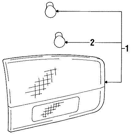 Diagram REAR LAMPS. BACKUP LAMPS. for your 2013 Toyota Avalon  XLE Touring Sedan 