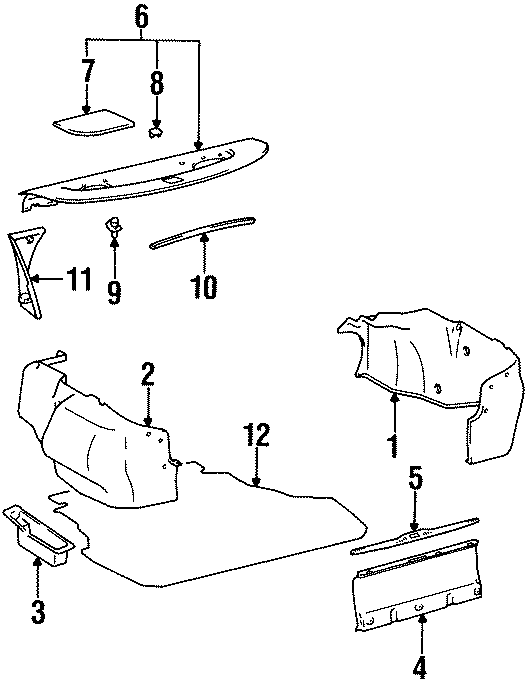 Full size assembly image of REAR BODY & FLOOR. INTERIOR TRIM. (1/1)