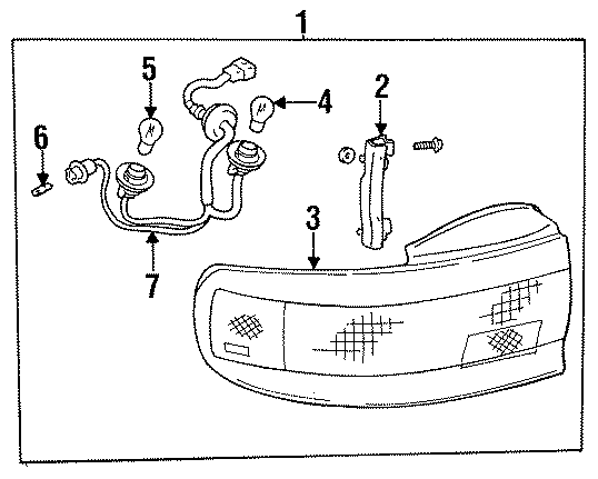 Diagram REAR LAMPS. TAIL LAMPS. for your Toyota Camry  