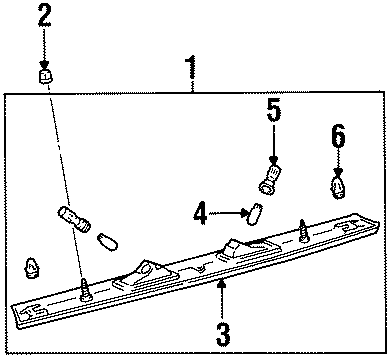 Diagram REAR LAMPS. LICENSE LAMPS. for your 2014 Toyota Highlander   