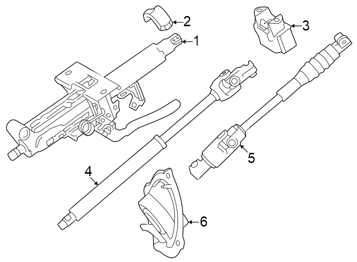 Diagram Steering column assembly. for your 1994 Toyota 4Runner   