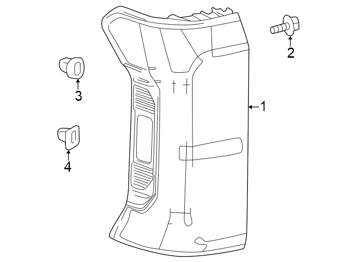 Diagram Rear lamps. Combination lamps. for your Toyota