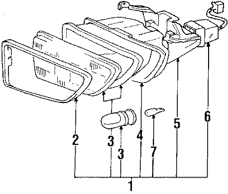 Diagram FRONT LAMPS. FOG LAMPS. for your 2022 Toyota Camry   