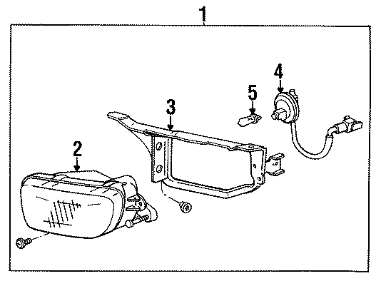 Diagram FRONT LAMPS. FOG LAMPS. for your 2022 Toyota Corolla Cross   