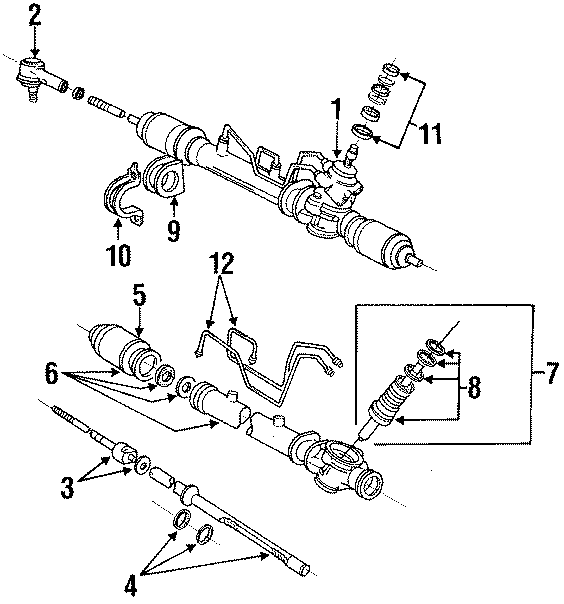 Diagram STEERING GEAR & LINKAGE. for your 2024 Toyota Tundra   