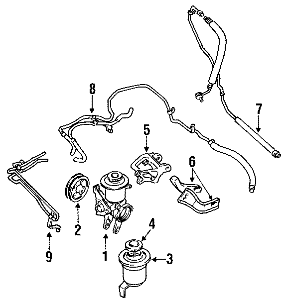 Diagram PUMP & HOSES. for your Toyota Celica  