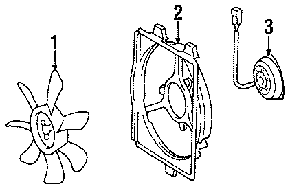 Diagram AIR CONDITIONER & HEATER. CONDENSER FAN. for your Toyota Tacoma  