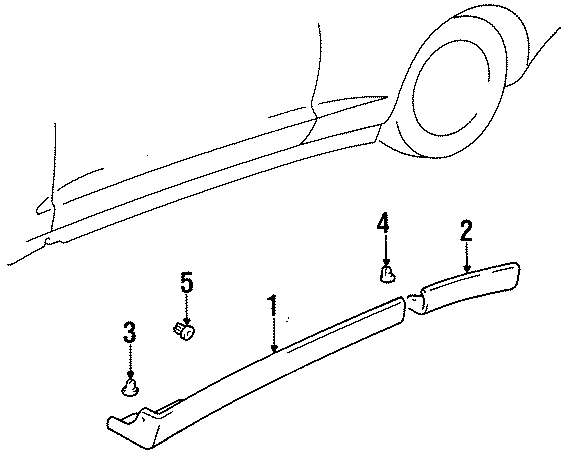 Diagram PILLARS. ROCKER & FLOOR. EXTERIOR TRIM. for your Toyota