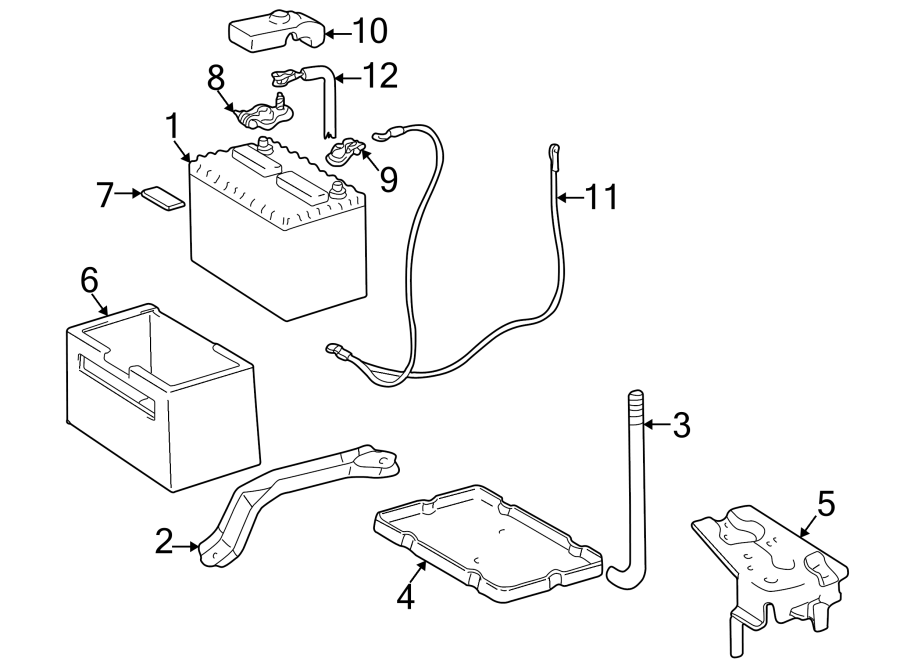 Diagram BATTERY. for your 2006 Toyota Camry 3.3L V6 M/T SE SEDAN 