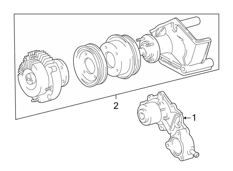 Diagram WATER PUMP. for your 1990 Toyota Corolla  DLX Sedan 