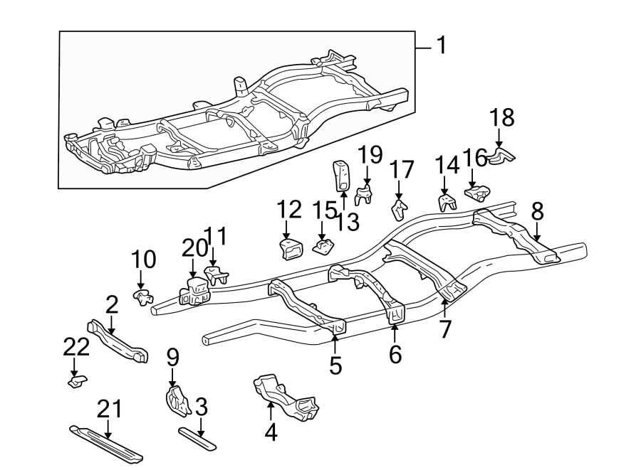 Diagram FRAME & COMPONENTS. for your Toyota