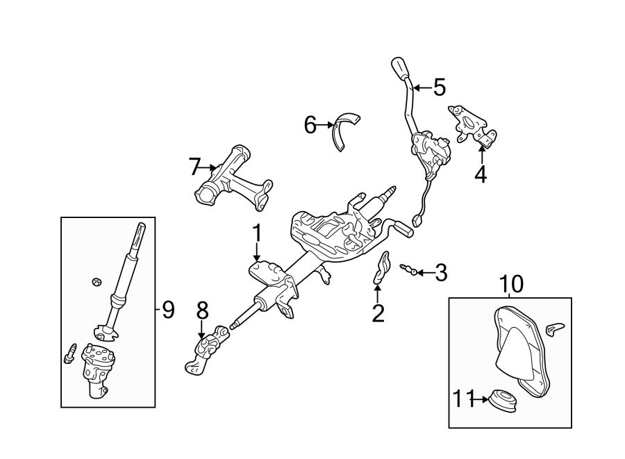 Diagram STEERING COLUMN ASSEMBLY. for your 2018 Toyota Sequoia   