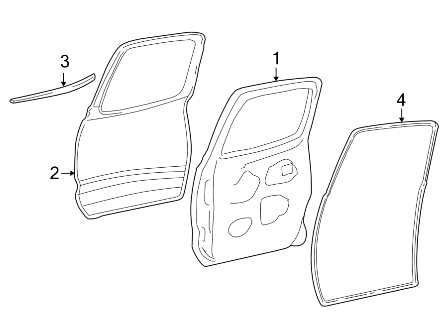 Diagram REAR DOOR. DOOR & COMPONENTS. for your 2010 Toyota Camry   