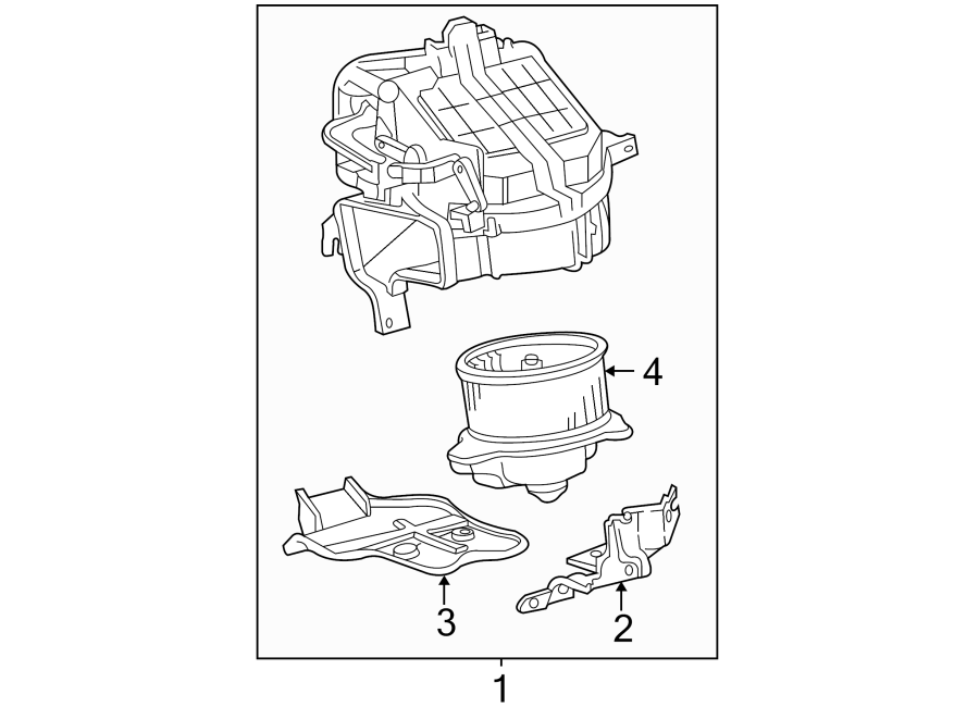 Diagram Air conditioner & heater. Blower motor & fan. for your 2015 Toyota Prius Plug-In   