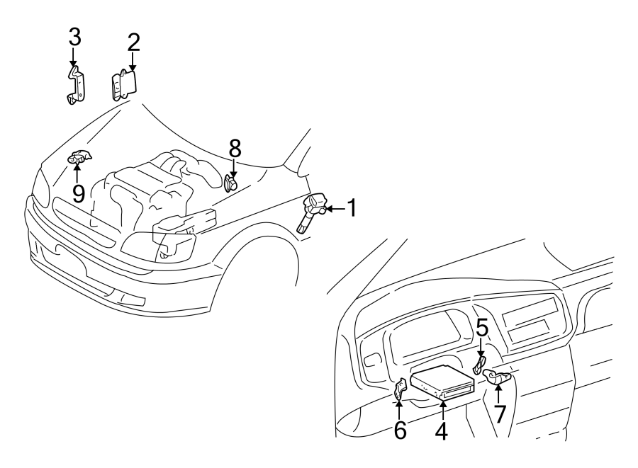 Diagram IGNITION SYSTEM. for your 1994 Toyota Corolla   