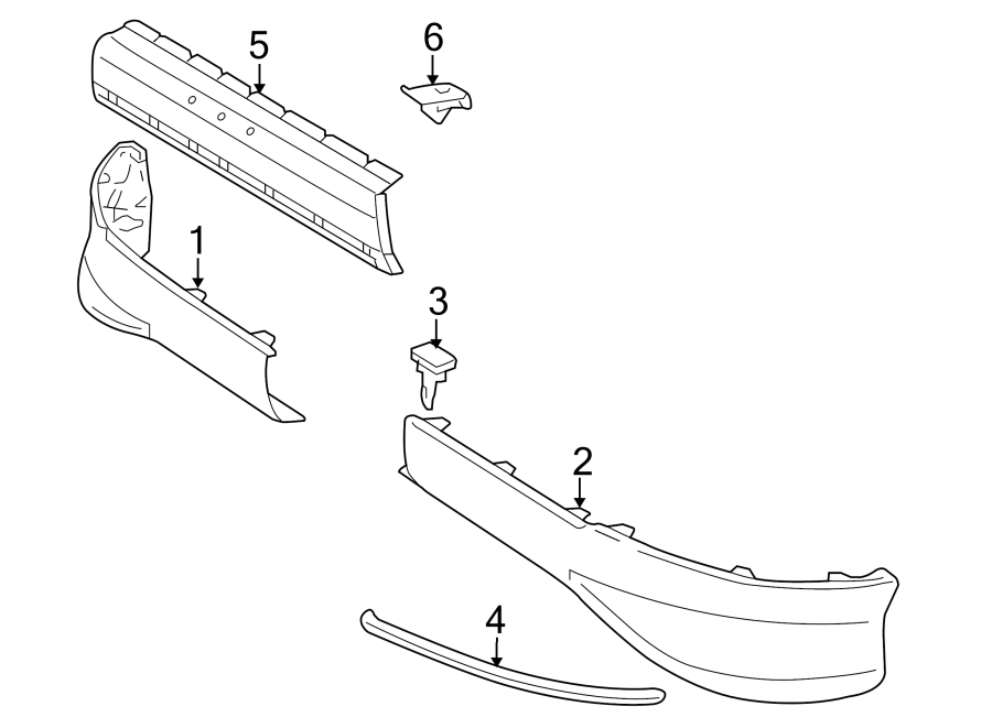 Diagram FRONT BUMPER. SPOILER. for your 2013 Toyota Avalon  XLE Touring Sedan 