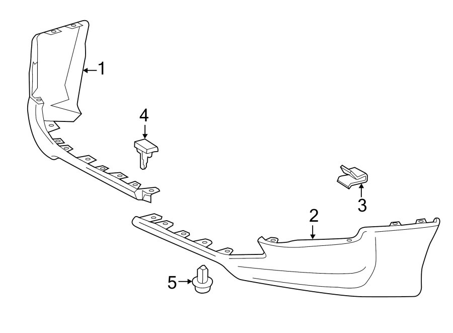 Diagram FRONT BUMPER. SPOILER. for your 2012 Toyota 4Runner   