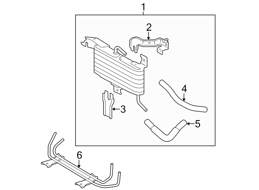 Diagram TRANS OIL COOLER. for your 1994 Toyota Corolla  Base Sedan 