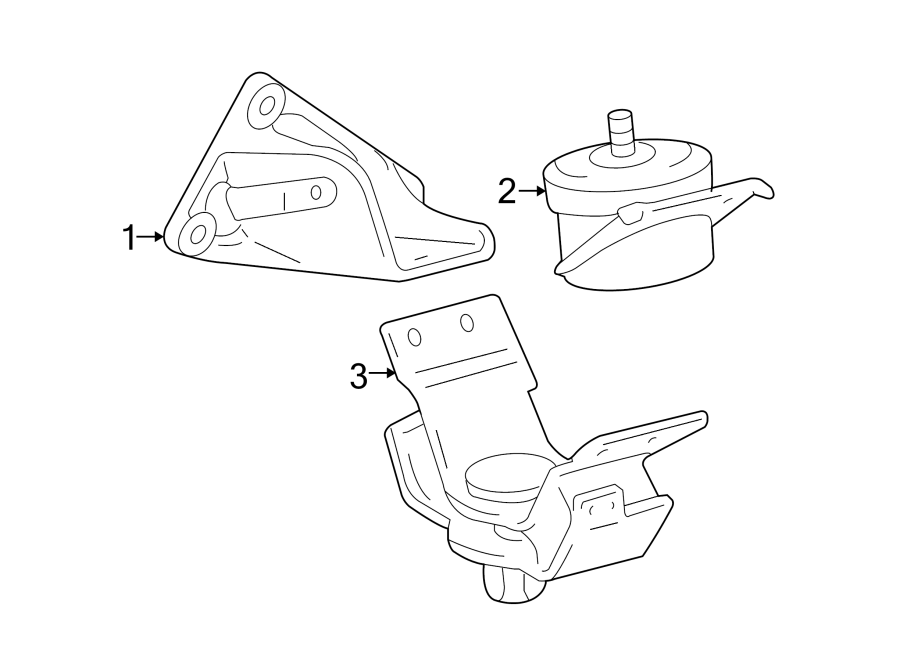 Diagram ENGINE & TRANS MOUNTING. for your 2009 Toyota Tacoma 4.0L V6 M/T RWD Base Standard Cab Pickup Fleetside 