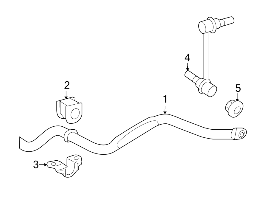 Diagram FRONT SUSPENSION. STABILIZER BAR & COMPONENTS. for your 2007 Toyota Tacoma  Base Extended Cab Pickup Fleetside 