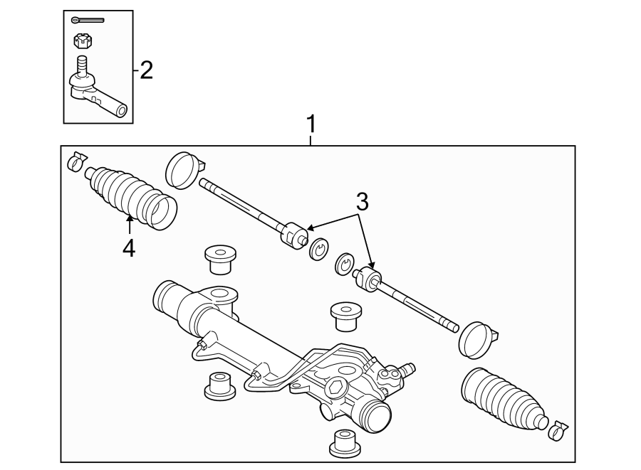 Diagram STEERING GEAR & LINKAGE. for your Toyota Tacoma  