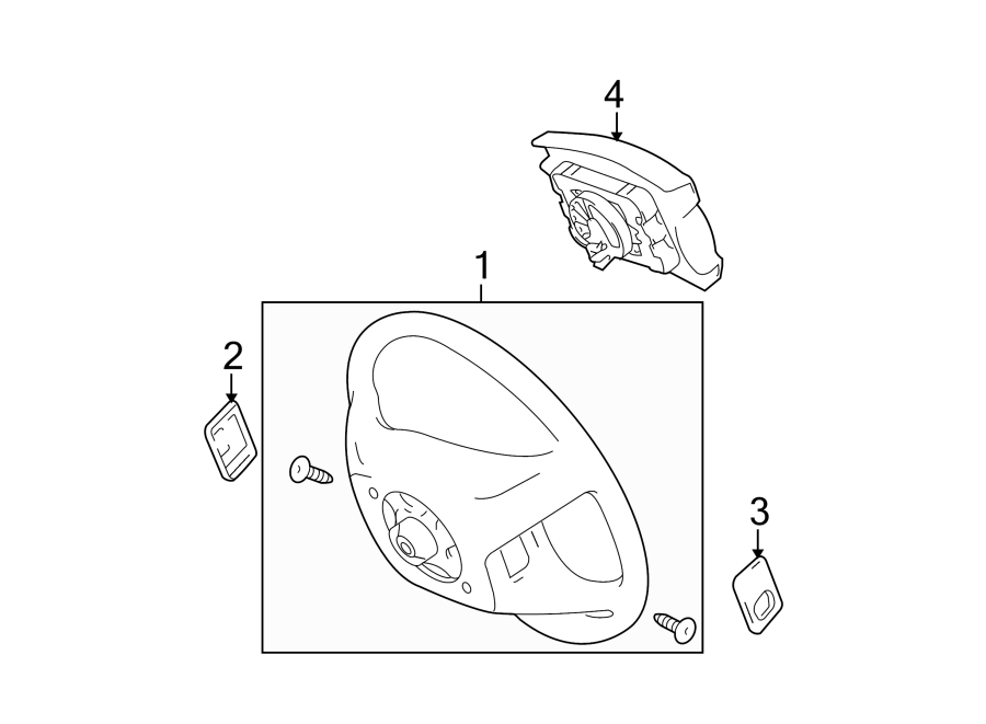 Diagram STEERING WHEEL & TRIM. for your Toyota