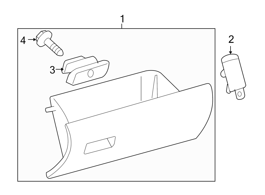 Diagram INSTRUMENT PANEL. GLOVE BOX. for your Toyota