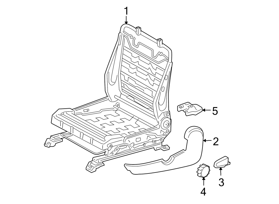 Diagram SEATS & TRACKS. TRACKS & COMPONENTS. for your 2008 Toyota Tacoma   