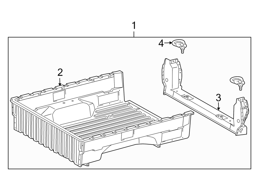 Diagram PICK UP BOX. FLOOR. for your 2013 Toyota Sequoia  Limited Sport Utility 