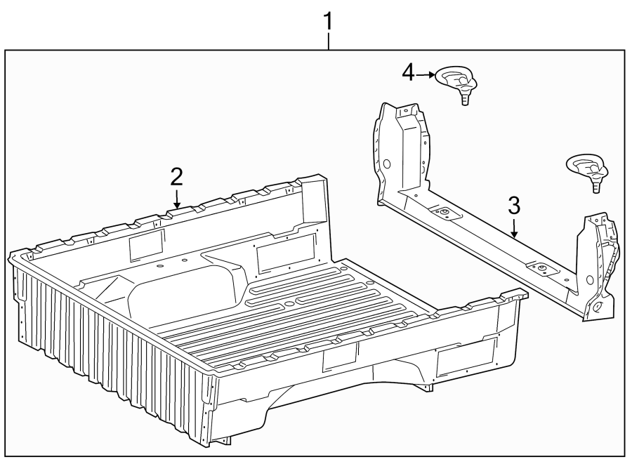 Diagram PICK UP BOX. FLOOR. for your 2013 Toyota Sequoia  Limited Sport Utility 