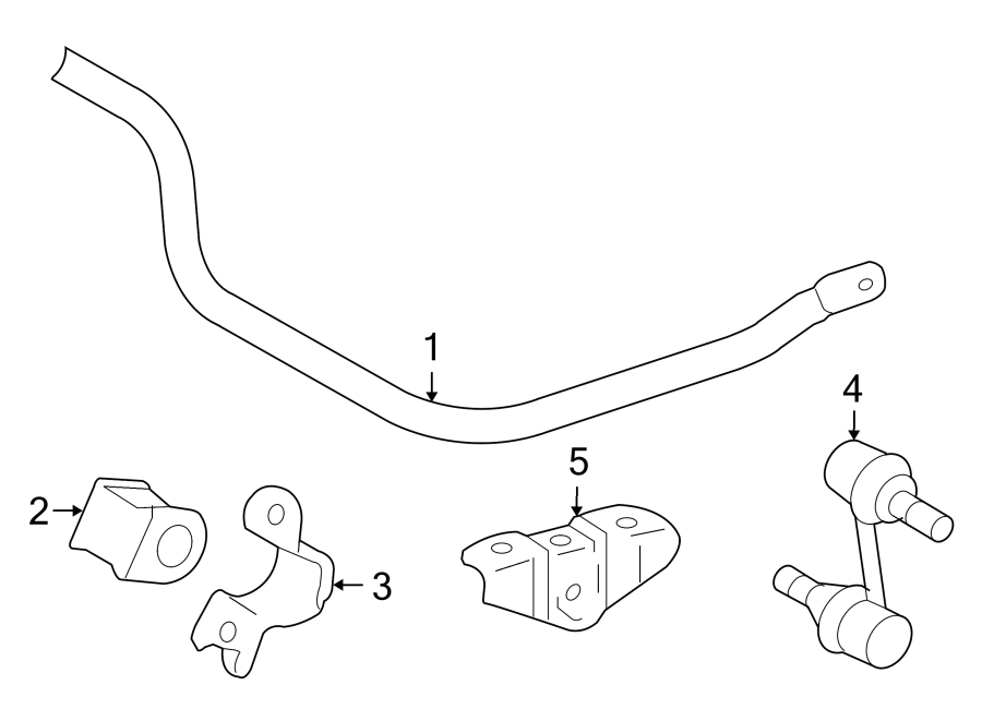 Diagram REAR SUSPENSION. STABILIZER BAR & COMPONENTS. for your Toyota Tacoma  