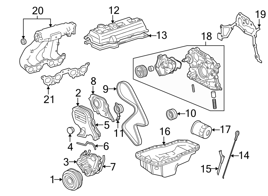 Diagram ENGINE / TRANSAXLE. ENGINE PARTS. for your 2013 Toyota Tacoma   