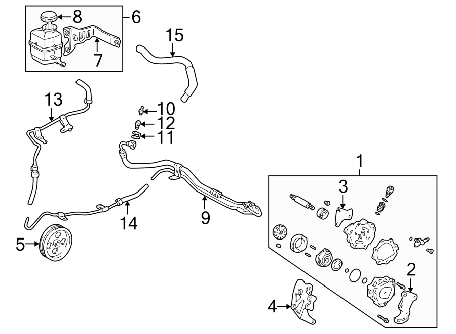 Diagram STEERING GEAR & LINKAGE. PUMP & HOSES. for your 1995 Toyota T100   