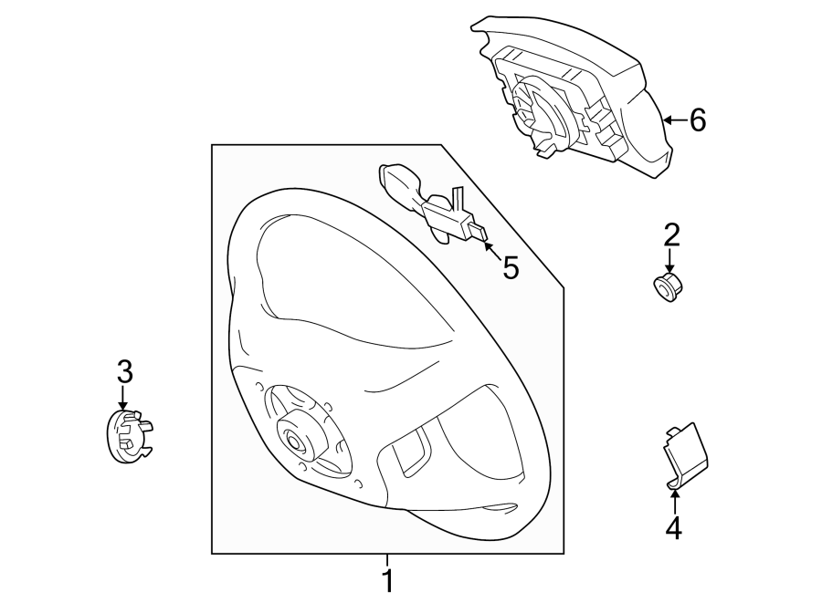 Diagram STEERING WHEEL & TRIM. for your 2006 Toyota Sequoia   