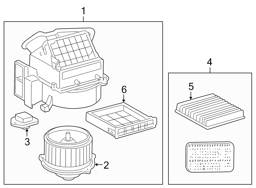 Diagram AIR CONDITIONER & HEATER. BLOWER MOTOR & FAN. for your Toyota