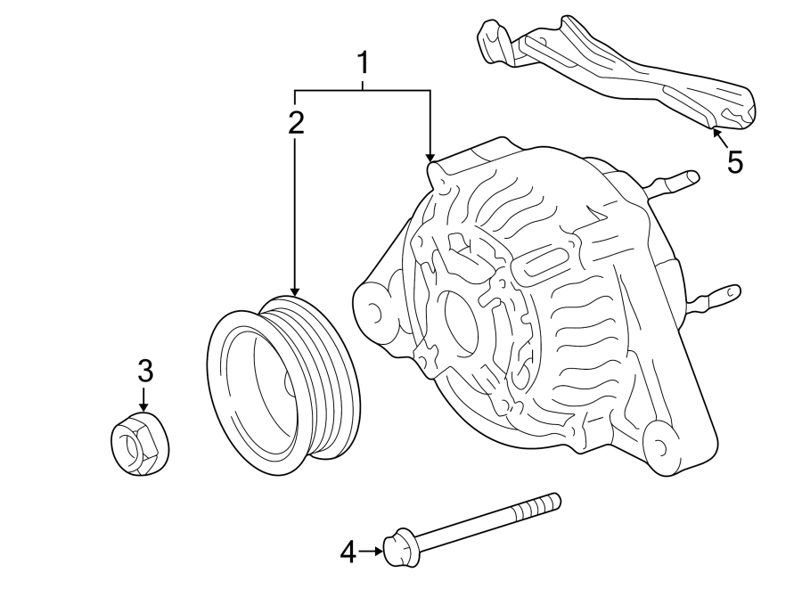 Diagram ALTERNATOR. for your 2016 Toyota Camry  Hybrid LE Sedan 