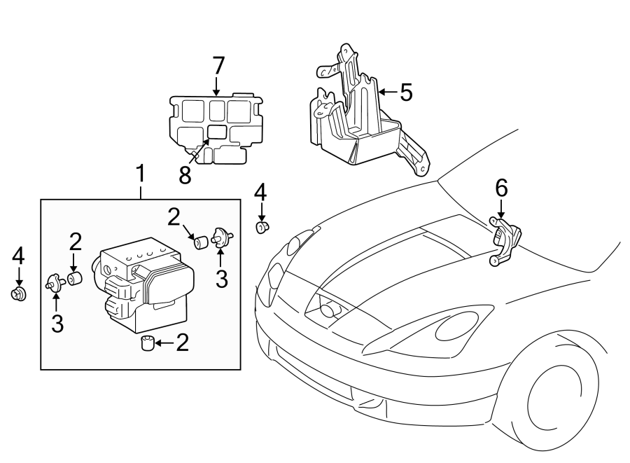 Diagram Abs components. for your 2019 Toyota Tundra   