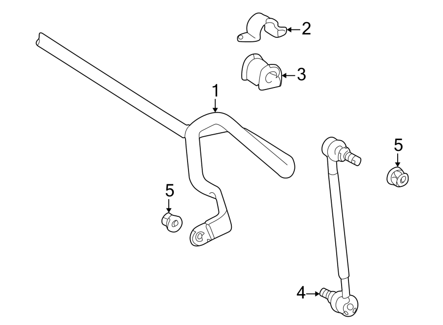 Diagram FRONT SUSPENSION. STABILIZER BAR & COMPONENTS. for your 2005 Toyota Matrix  XR Wagon 